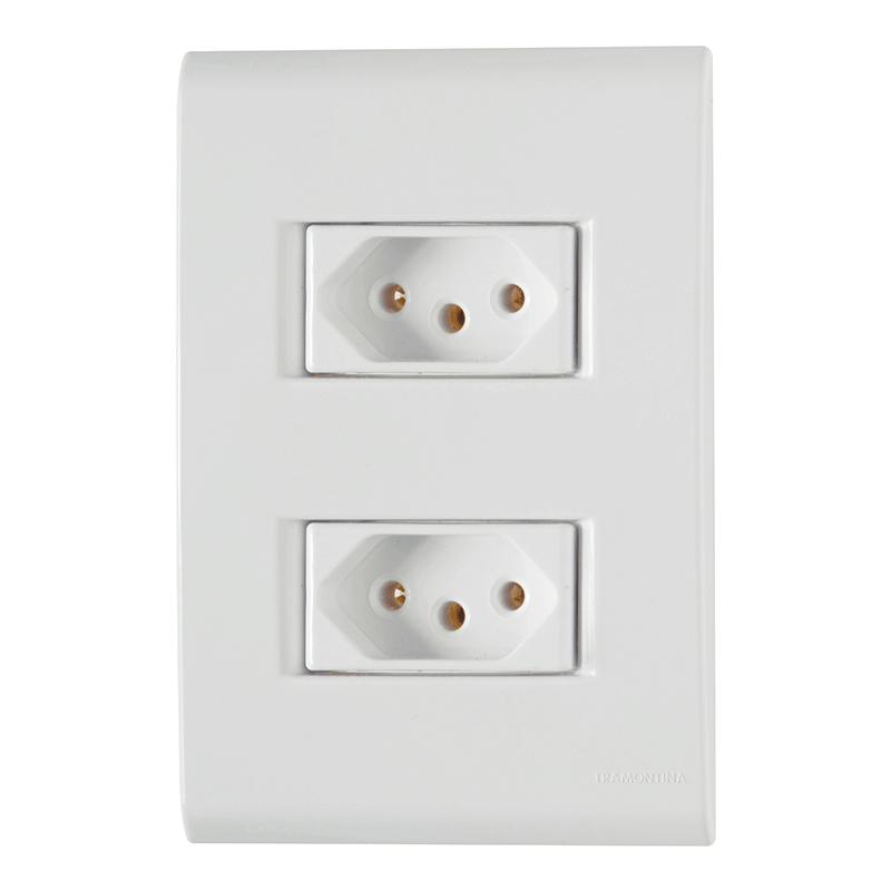 TOMADA DUPLA 2X4 BCA 10A LIZ TRAMONTINA