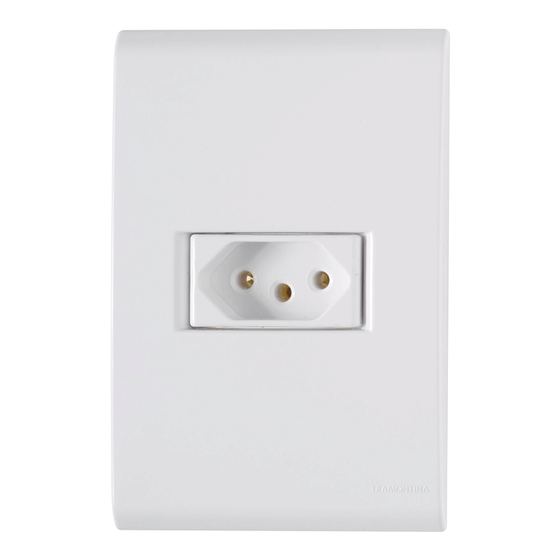 TOMADA SIMPLES 2X4 10A BCA LIZ TRAMONTINA