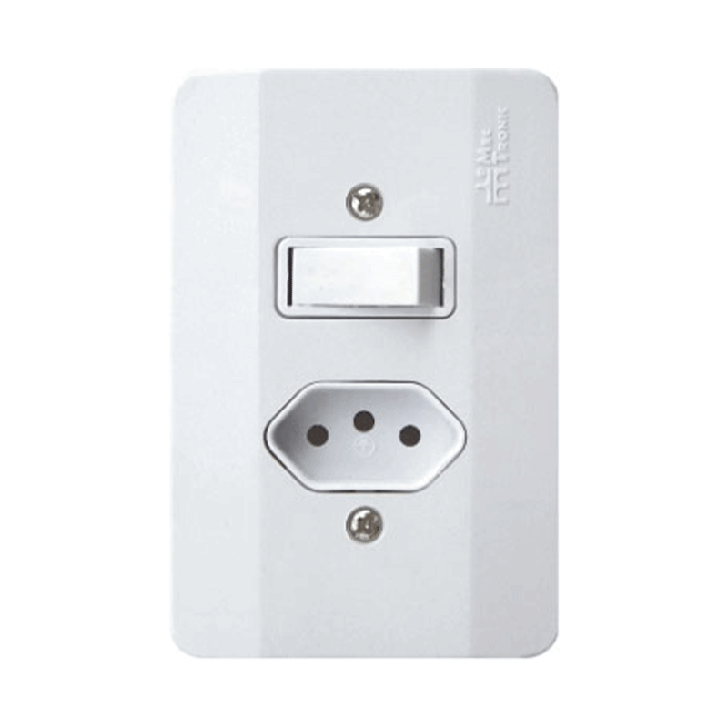 INTERRUP 1TC SIMPLES+1TOM C/PL 2X4 10A MILLENIUM