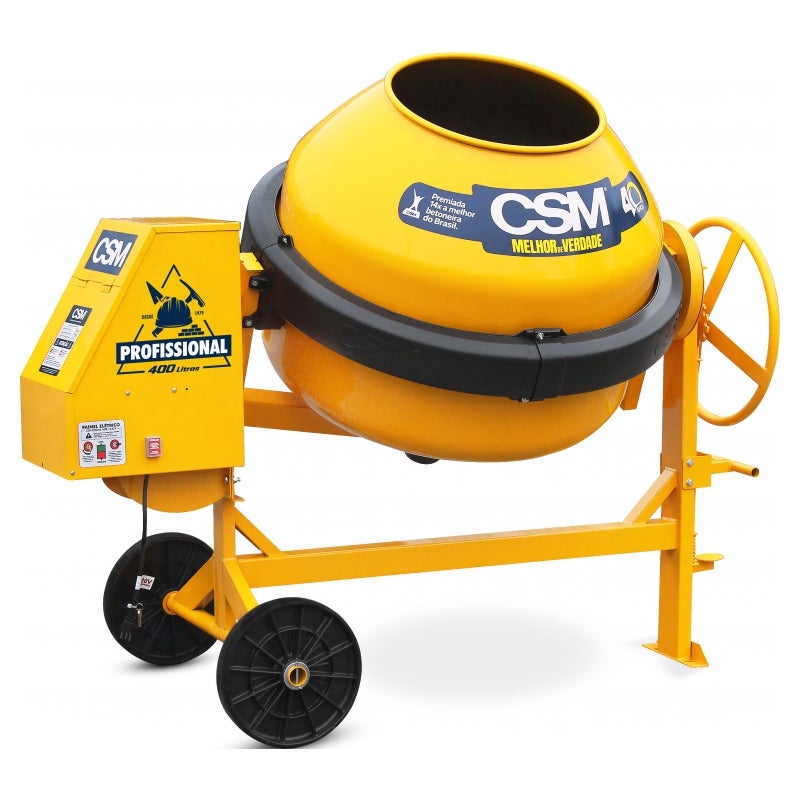 BETONEIRA C/MOTOR 400L MONOF 127V MAX PRO CSM