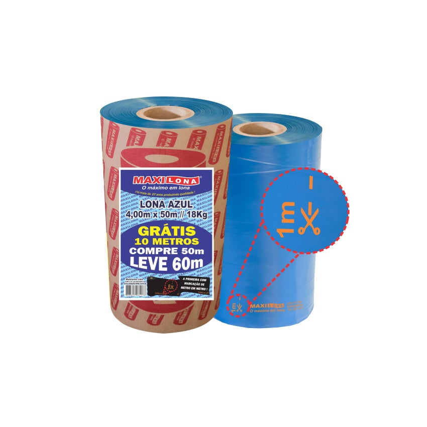 LONA AZL 04X050MT 18KG REF090 10MT MAXILONA