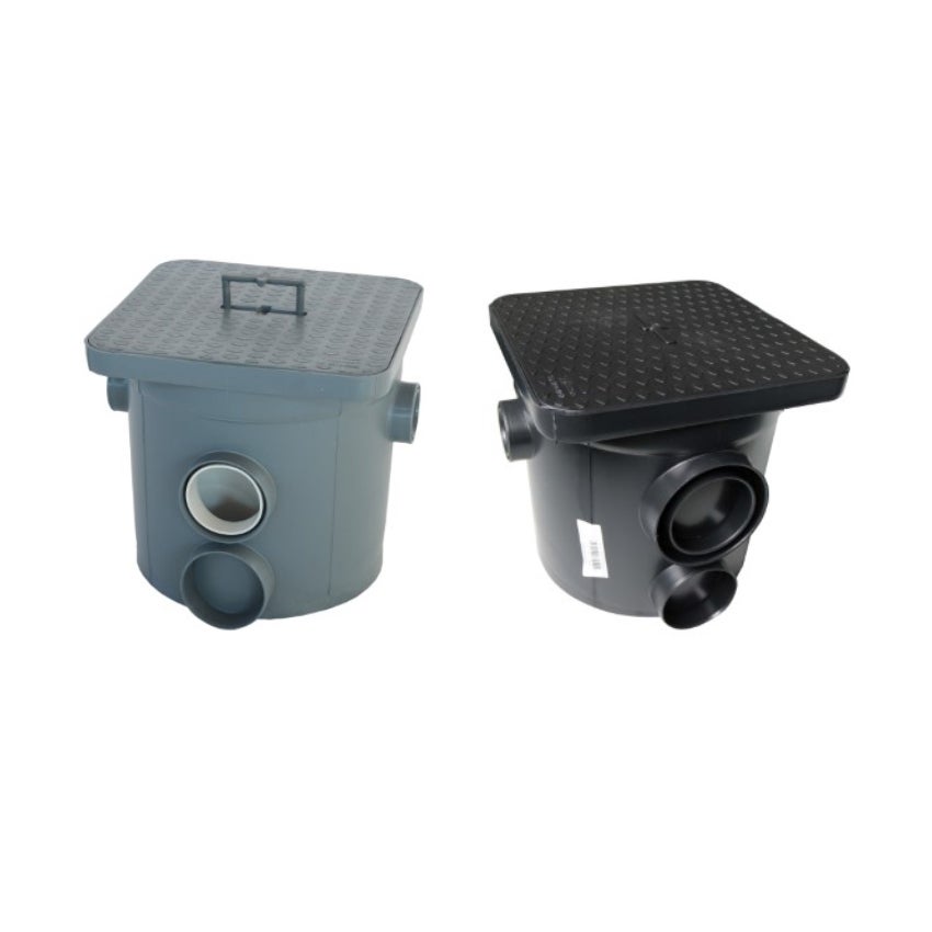 CAIXA SIFONADA REDONDA 270X270X250MM PTA MALLTON