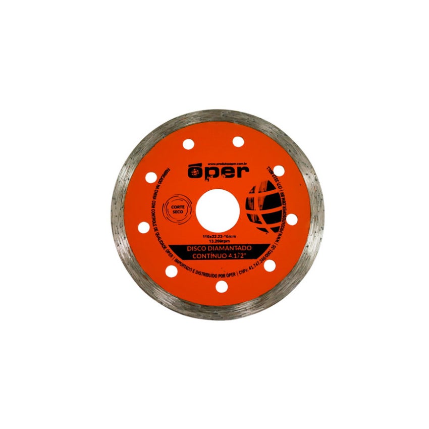DISCO DIAMANTADO LISO 4.1/2 OPER