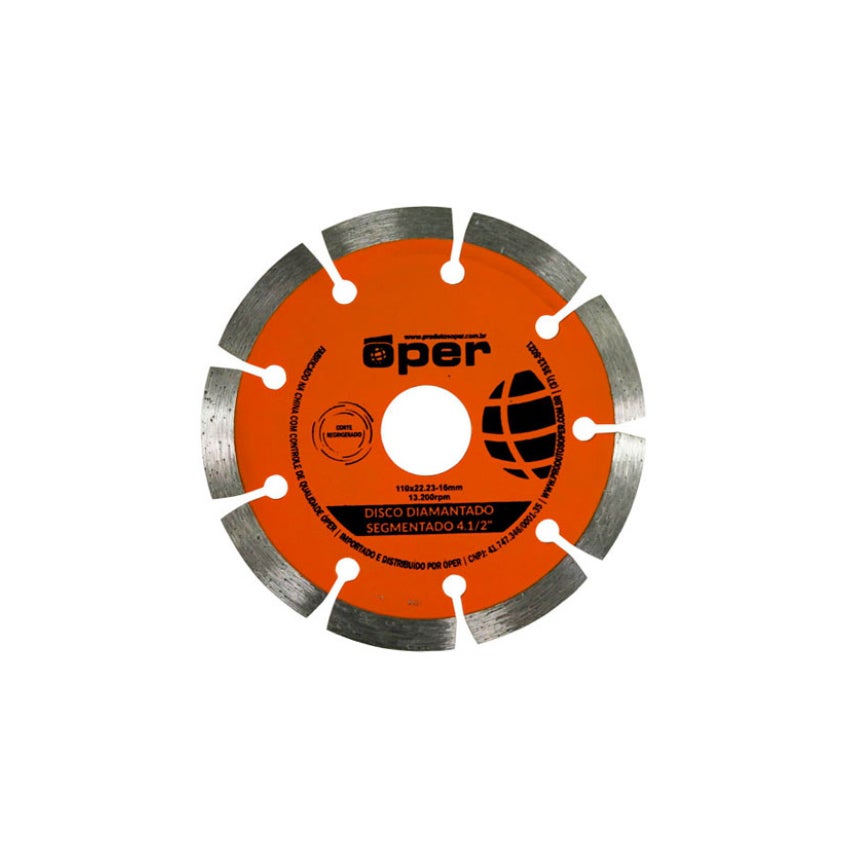 DISCO DIAMANTADO SEGMENTADO 4.1/2 OPER