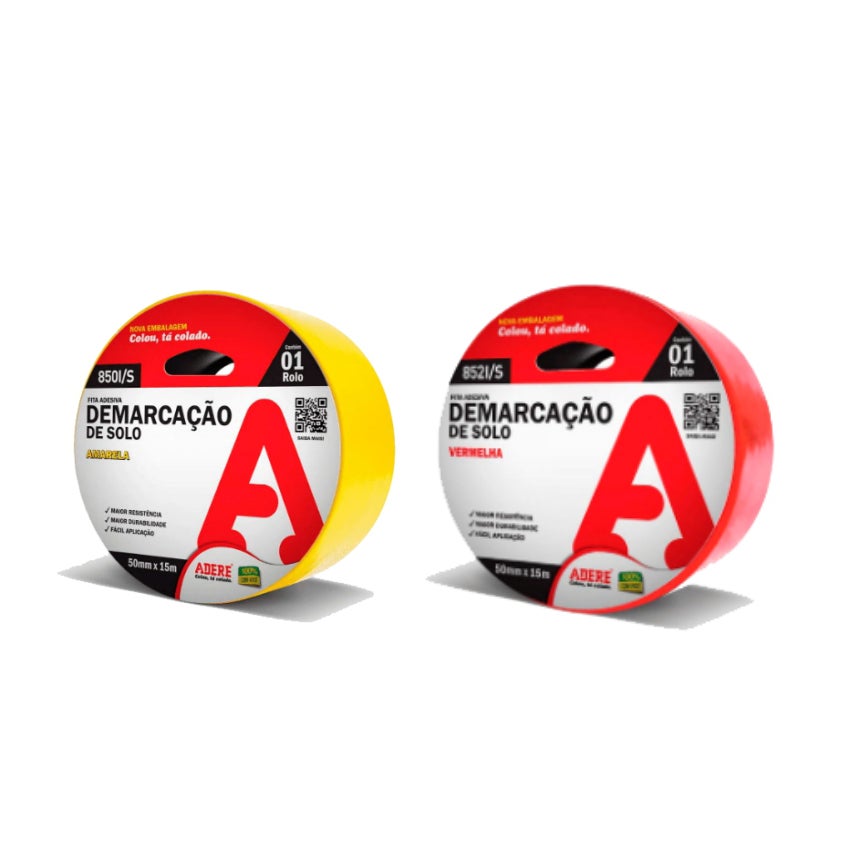 FITA ADESIVA DEMARCACAO SOLO AMA 50MMX15M ADERE