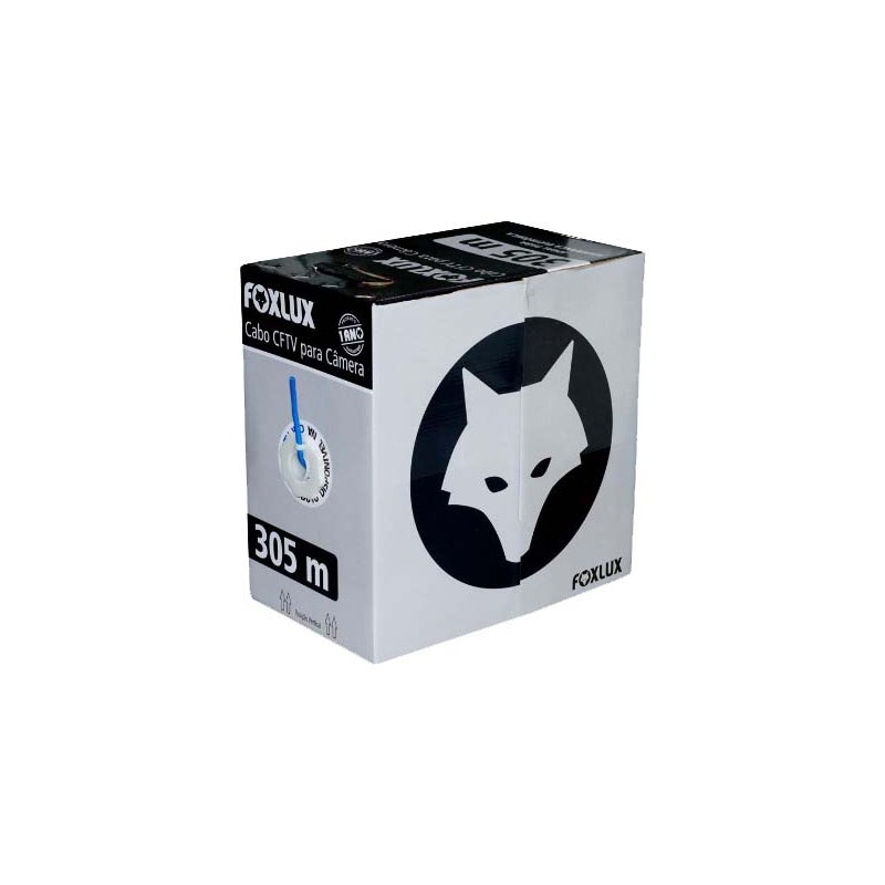 CABO P/CAMERA CFTV AZL 305MT FOX