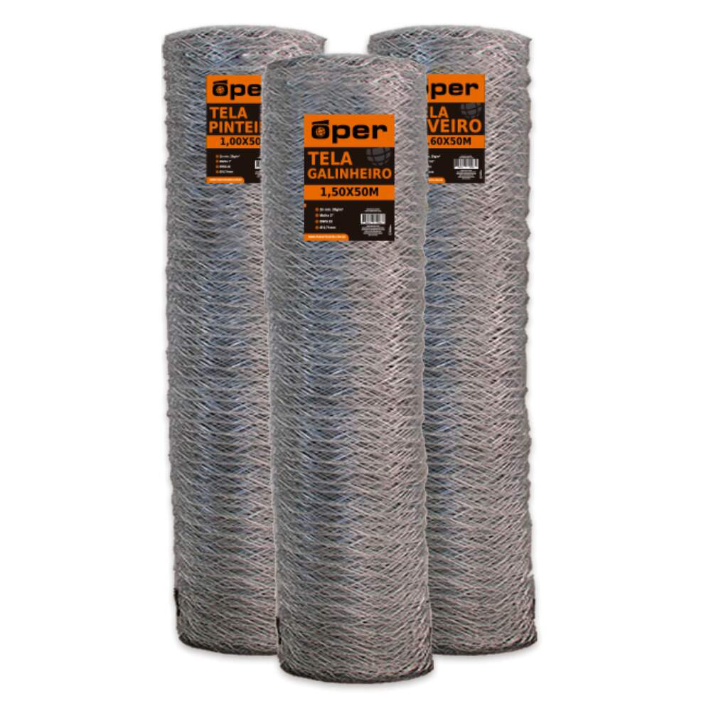TELA ARAME GALINHEIRO F23 1.50X50MT OPER