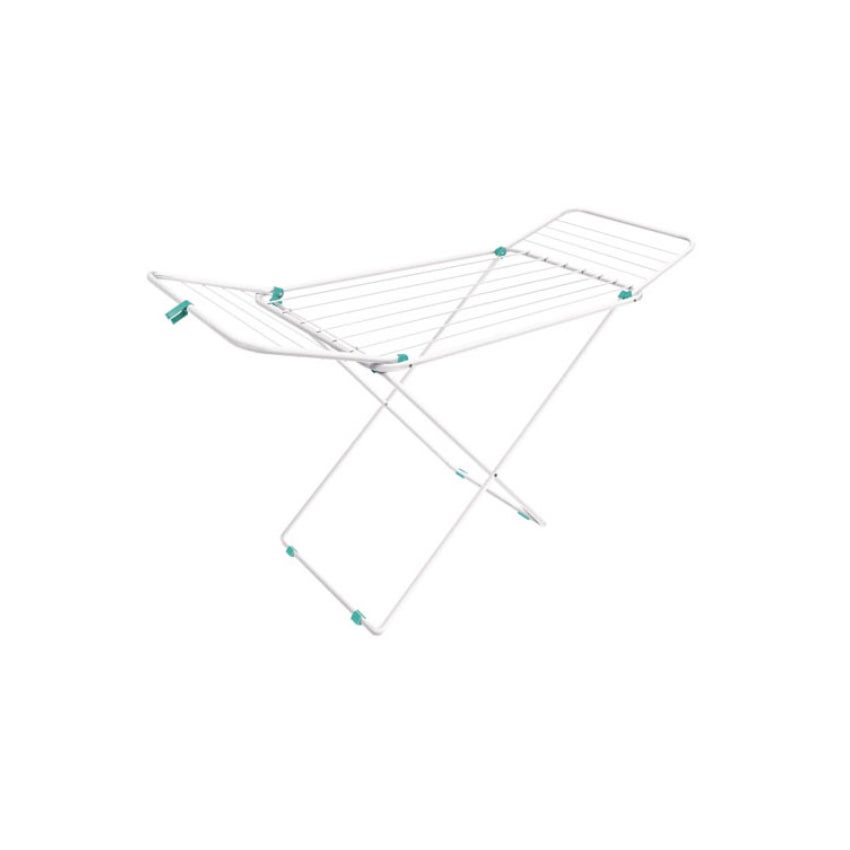 VARAL ROUPA CHAO C/ABA 123X56CM ACO LUGANO SECALUX