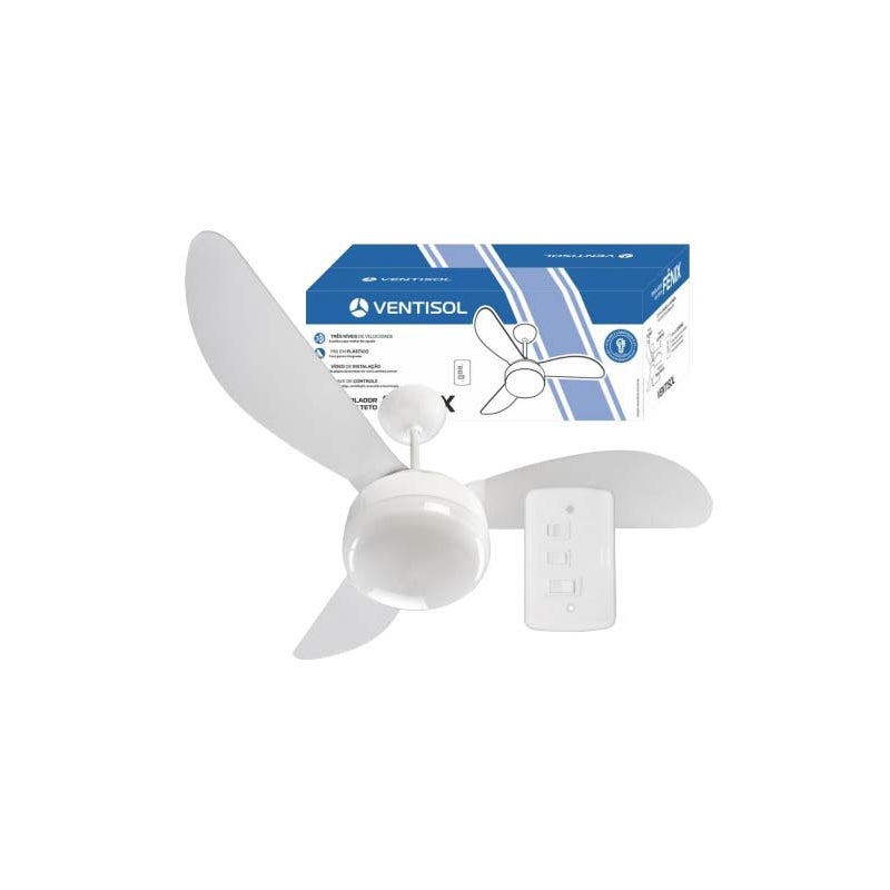 VENTILADOR TETO FENIX BCO 220V VENTISOL