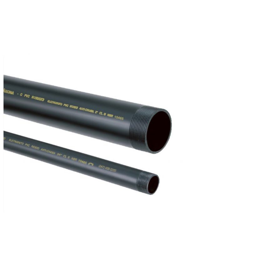 TUBO ELETRODUTO PVC RIGIDO ROSCAVEL 03MT 1.1/2 KRN