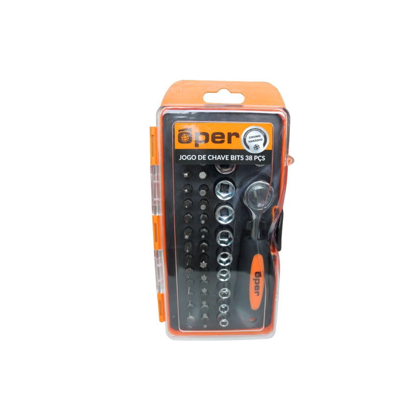 KIT CHAVE SOQUETE / BITS 38PCS OPER