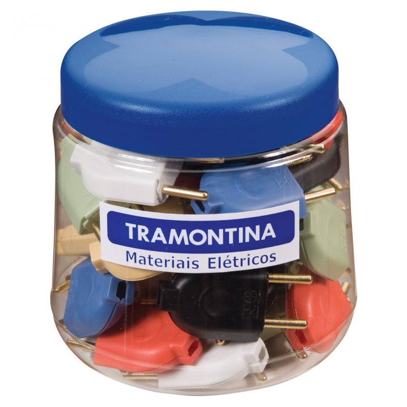 PINO MACHO 2P 10A COLORIDO TRAMONTINA #I