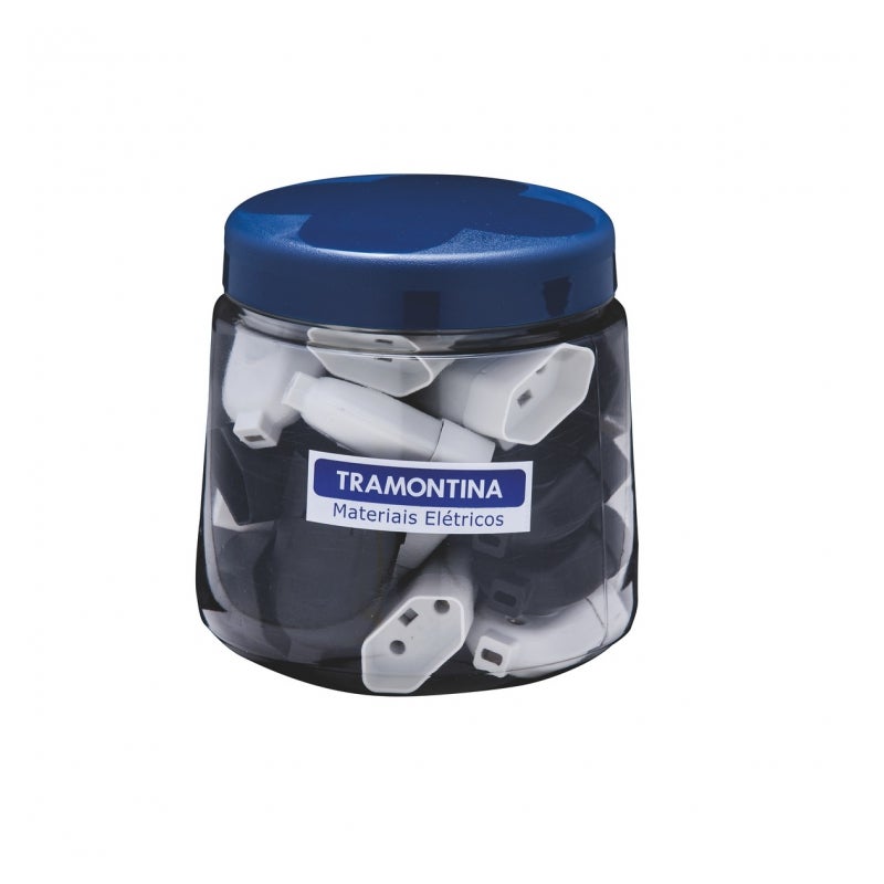 PINO FEMEA 2P 10A PTO/BCO TRAMONTINA
