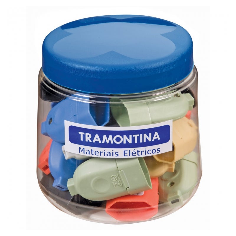 PINO FEMEA 2P 10A COLORIDO TRAMONTINA