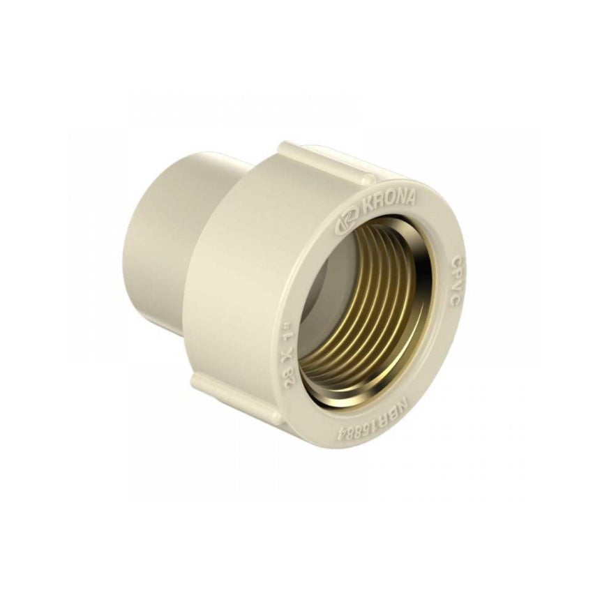 LUVA CPVC TRANSICAO RF22X1/2 ULTRATERM KRN