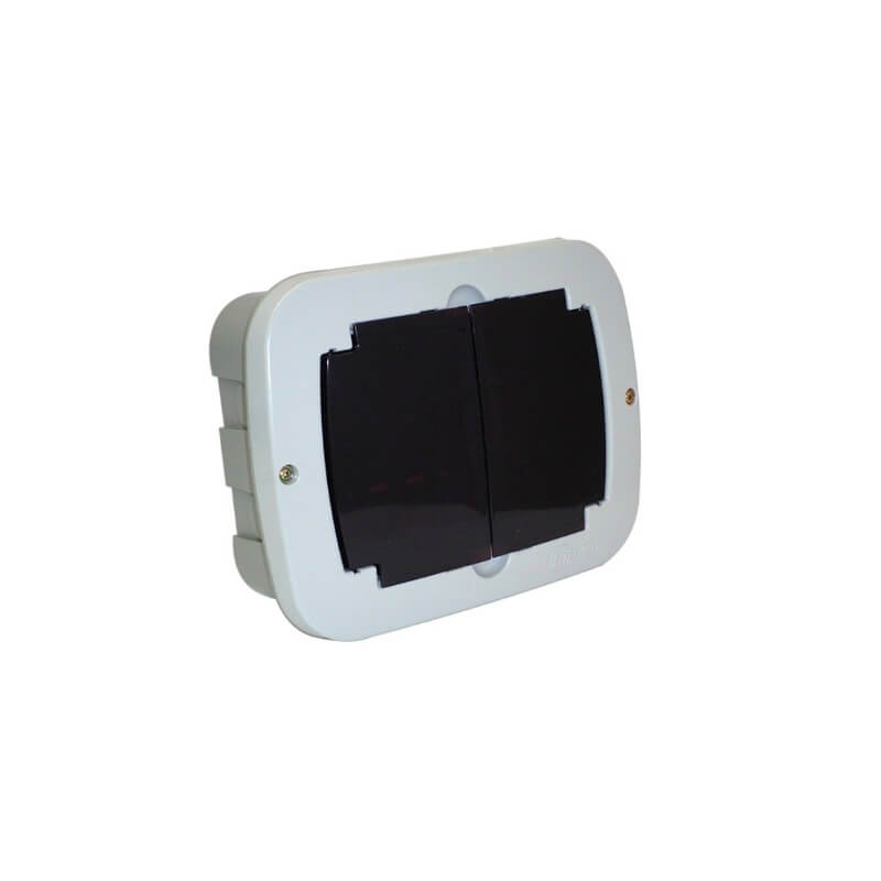 QUADRO DISJUNT EMBUTIR 16D/12N FUME R.FABRIL