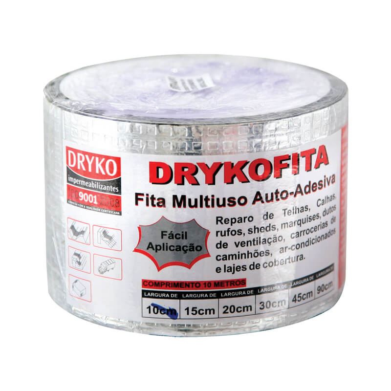 IMPERM FITA 010CM 10MT ALUM DRYKO