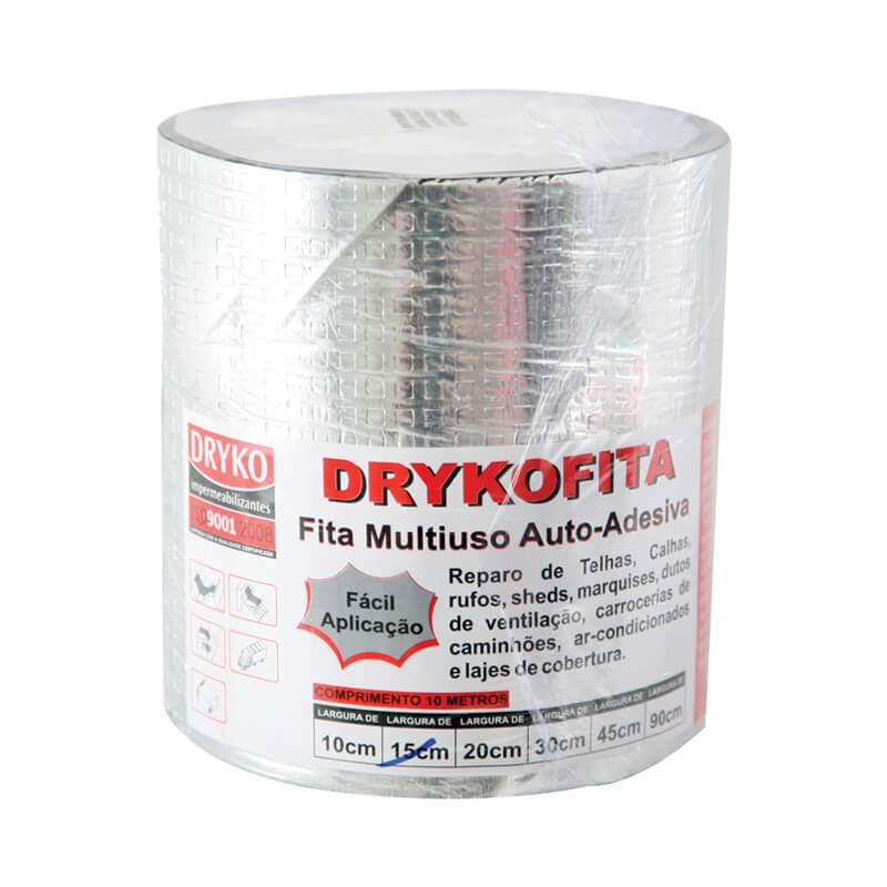 IMPERM FITA 015CM 10MT ALUM DRYKO