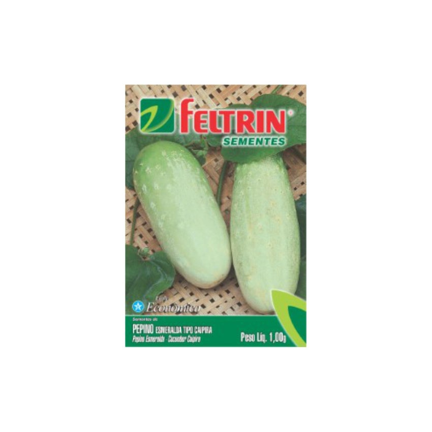 SEMENTE PEPINO ESMERALDA CAIPIRA FELTRIN
