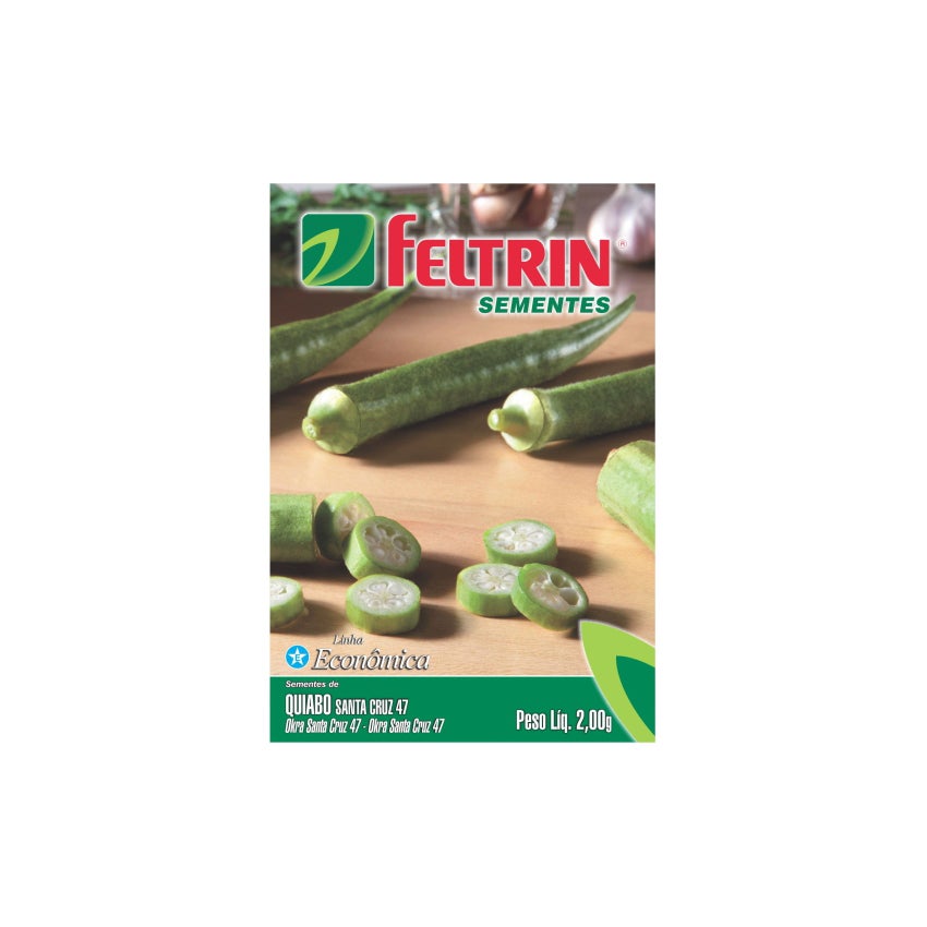 SEMENTE QUIABO SANTA CRUZ 47 FELTRIN