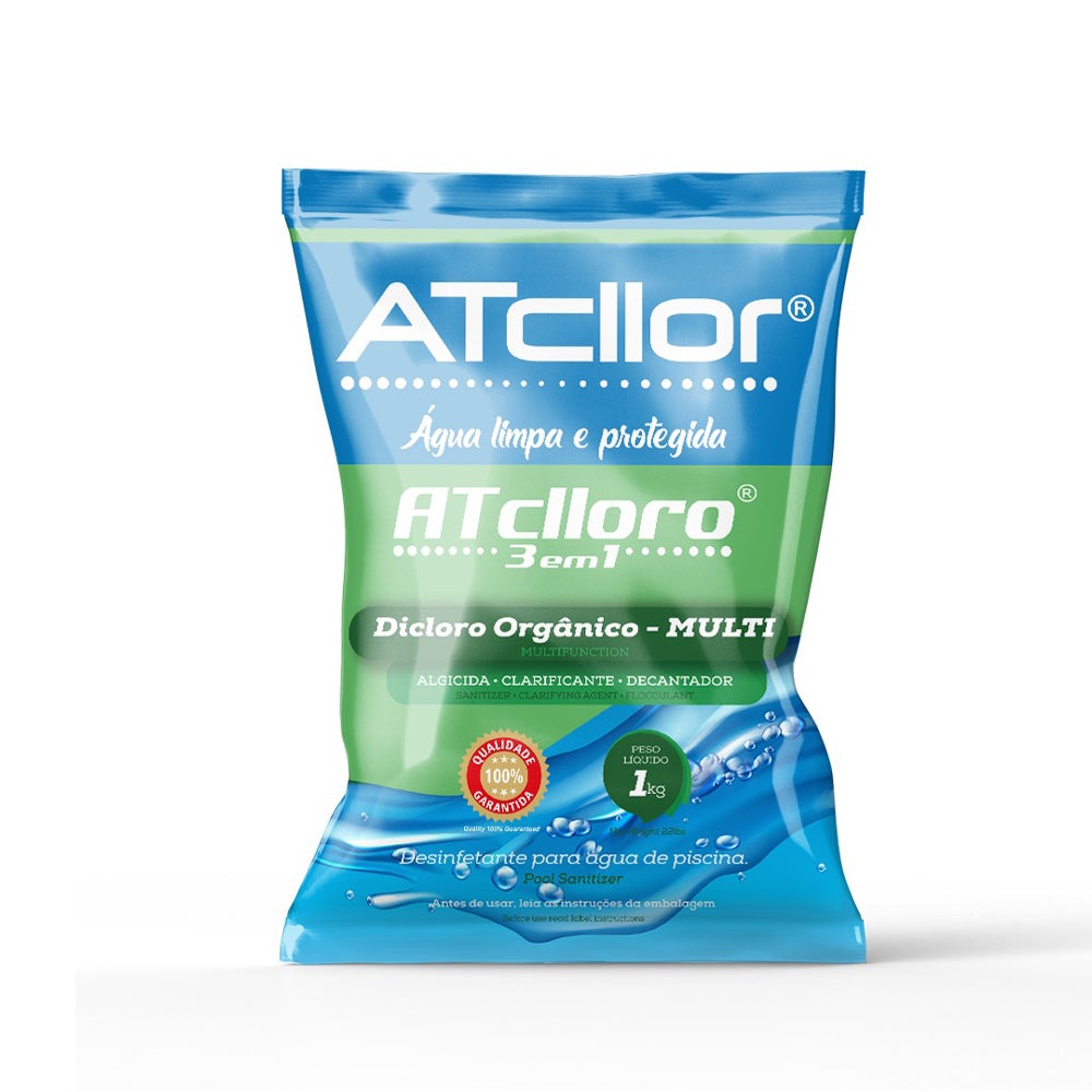 CLORO PISCINA MULTIACAO 01KG 3X1 ATCLLOR
