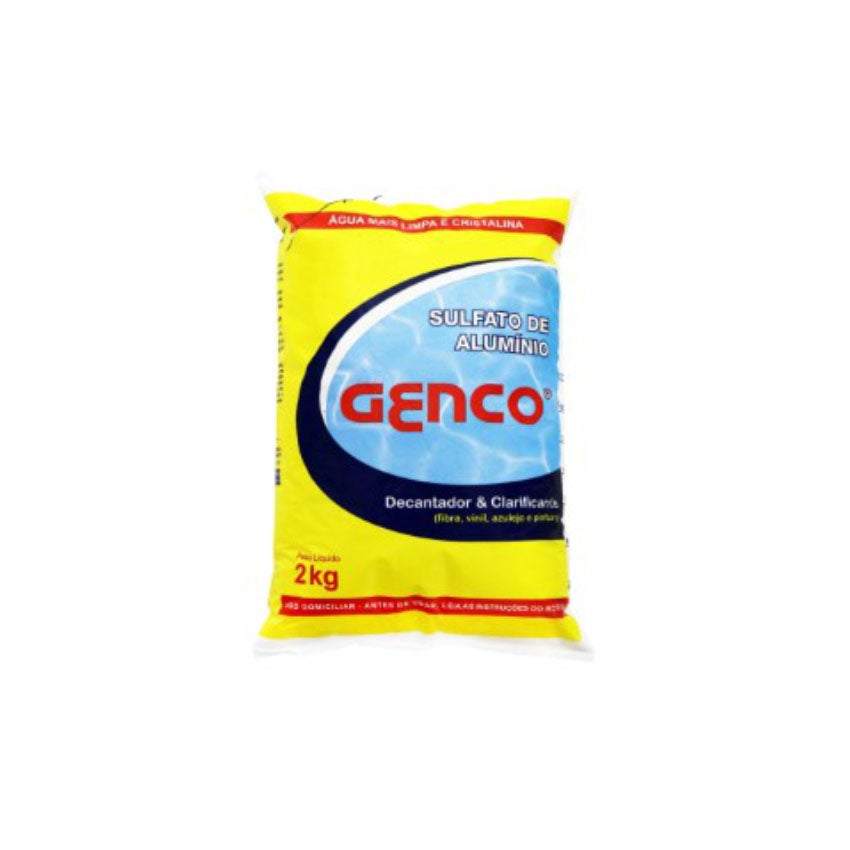 SULFATO ALUM 02KG DECANTADOR/CLARIFICANTE GENCO