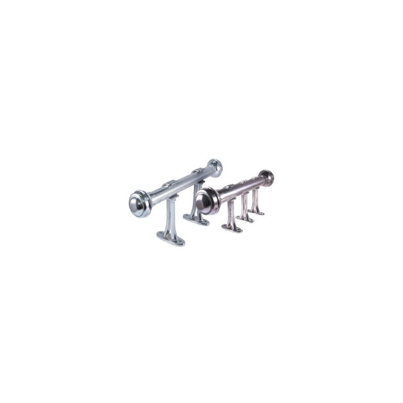 VARAO CORTINA SIMPLES 19MMX2.5MT ALUM CR CHROMA