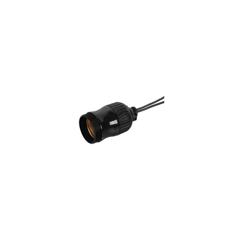 SOQUETE NYLON E27 PTO C/RABICHO ILUMI