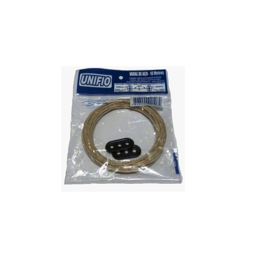 VARAL CORDA ACO PLAST 10MT UNIFIO