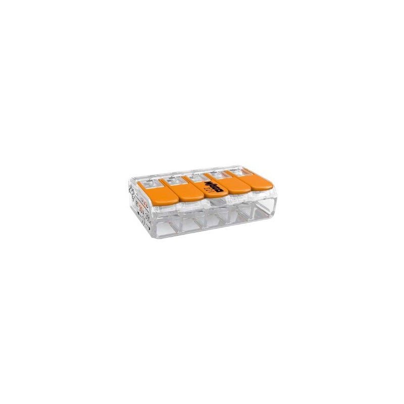 CONECTOR EMENDA 5 POLOS 0.14-4MM WAGO