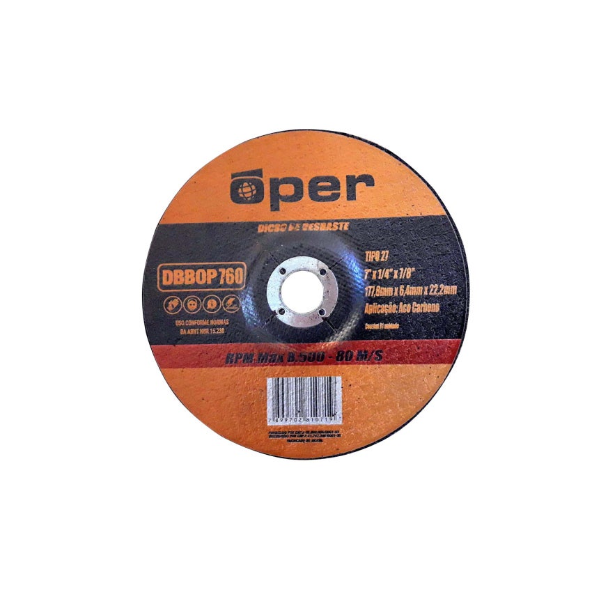 DISCO DESBASTE 4.1/2X1/4X7/8 OPER