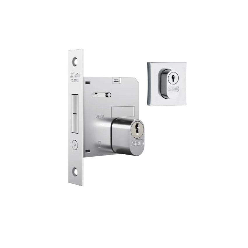 FECHADURA PORTA CORRER/BATER INOX 1006 STAM