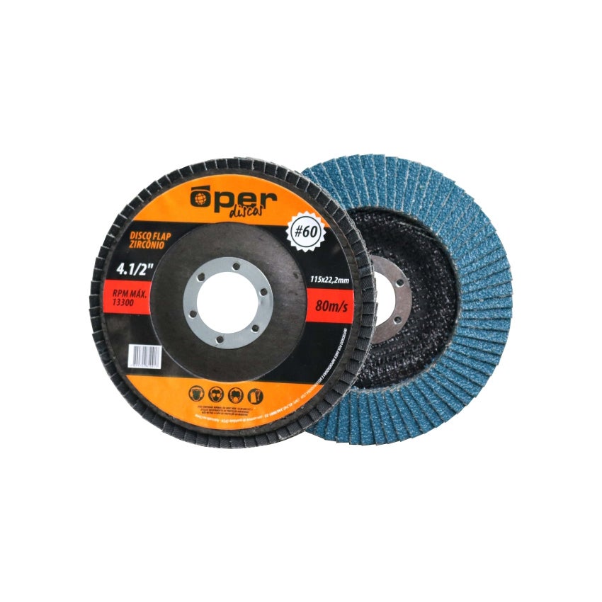DISCO LIXA FLAP 4.1/2 060 OXI ZIRC OPER