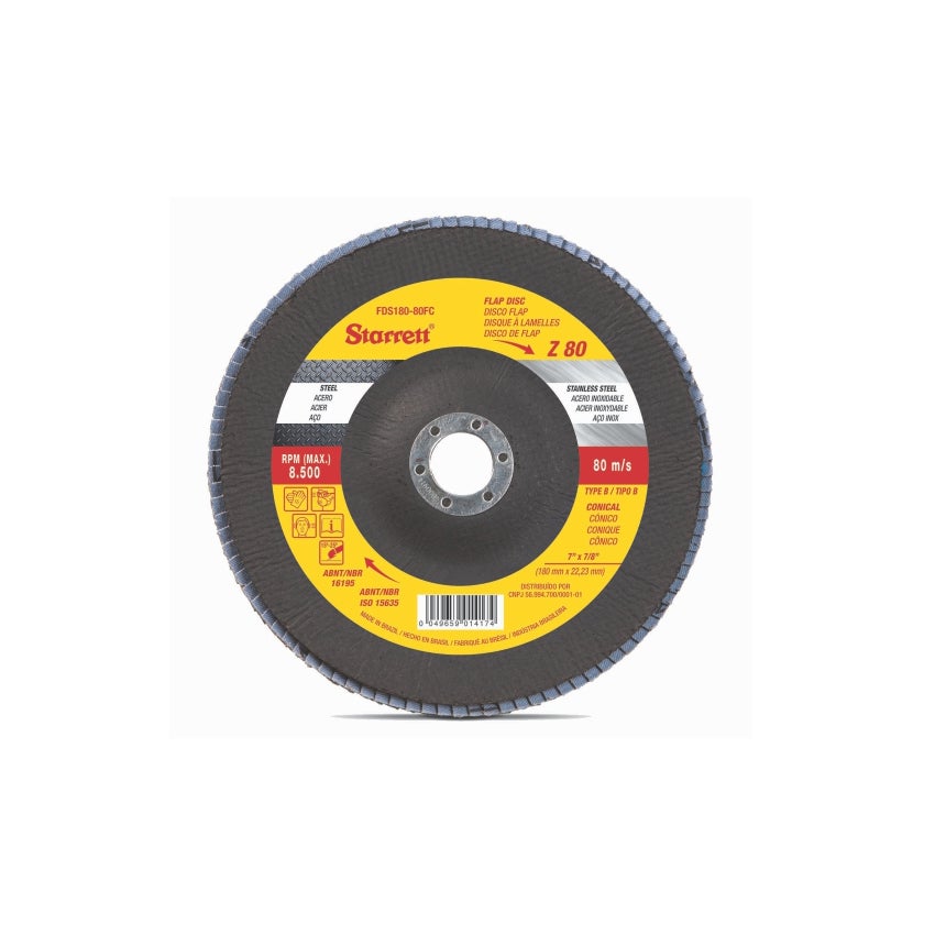 DISCO LIXA FLAP 7 060 FIBRA ZIR STARRETT
