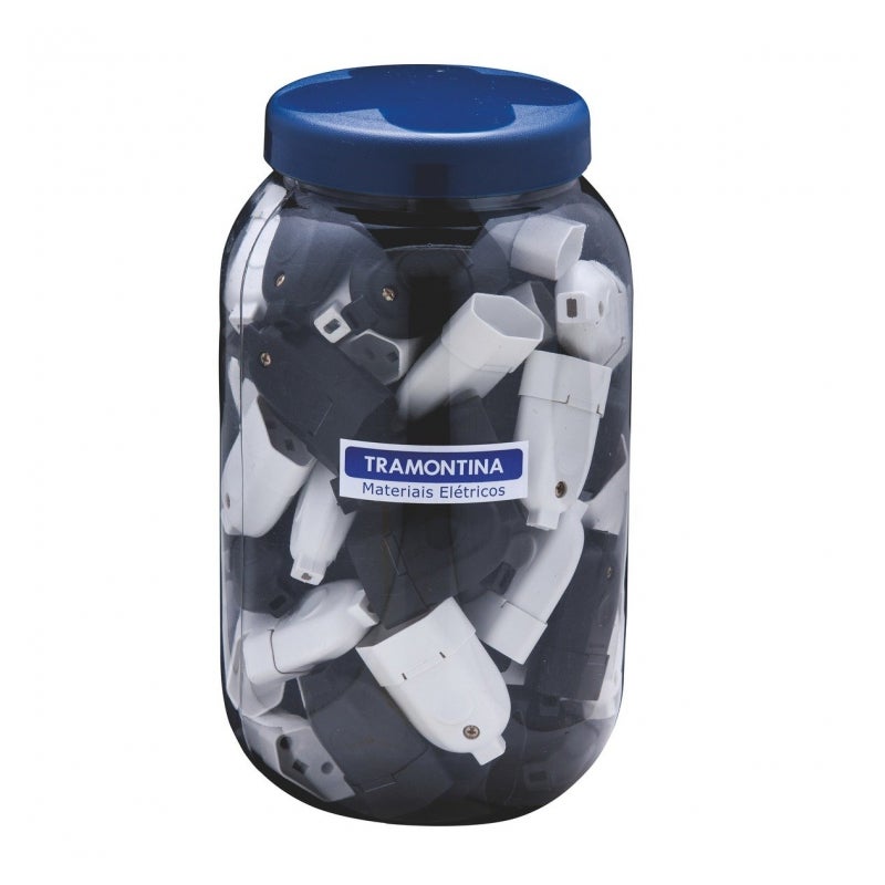 PINO FEMEA 2P+T 10A PTO/BCO TRAMONTINA