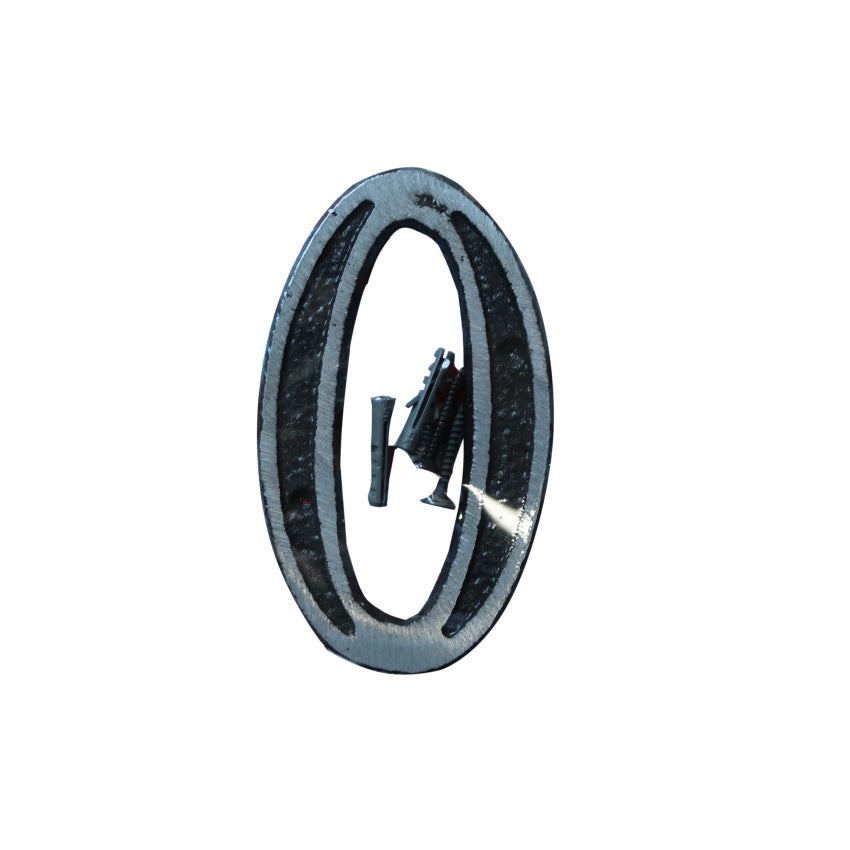 NUMERO 5 12CM PRATA ALUM FUNDIDO METALMIG