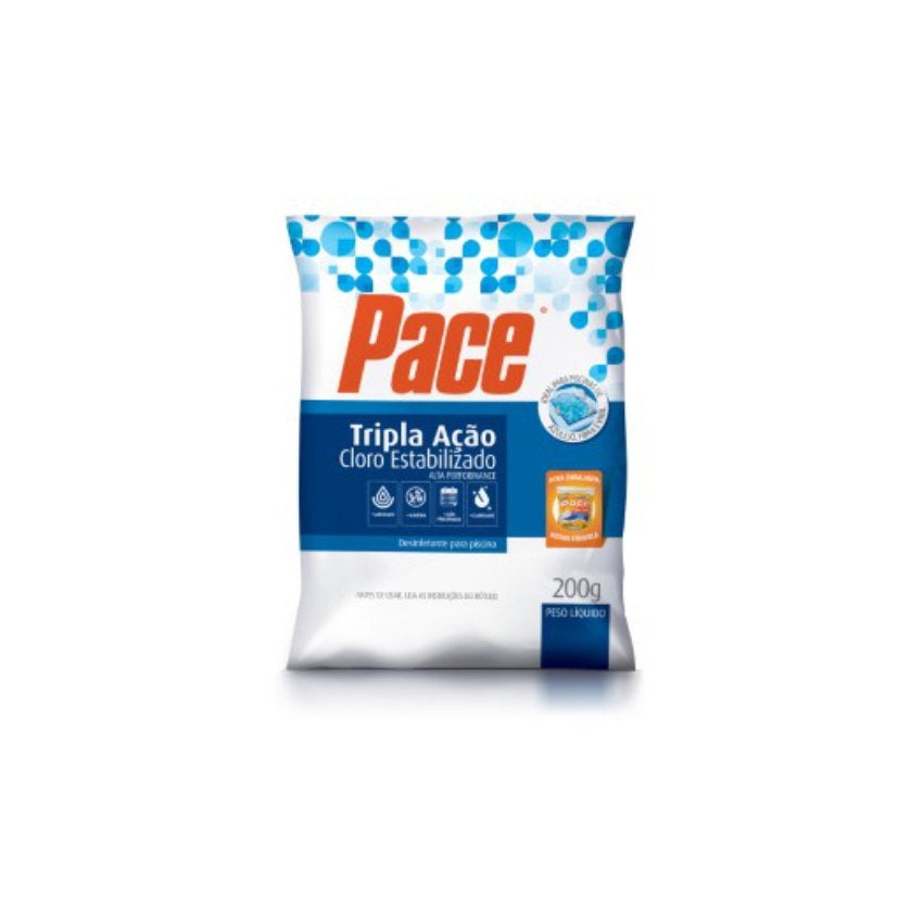 CLORO PISCINA TABLETE 200G TRIPLA ACAO PACE HTH