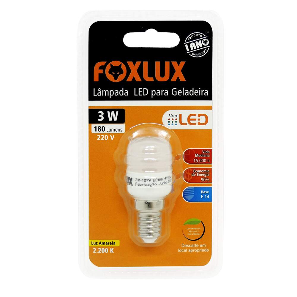 LAMPADA LED GELAD LAMPADA LED 03.0W 220V FOX