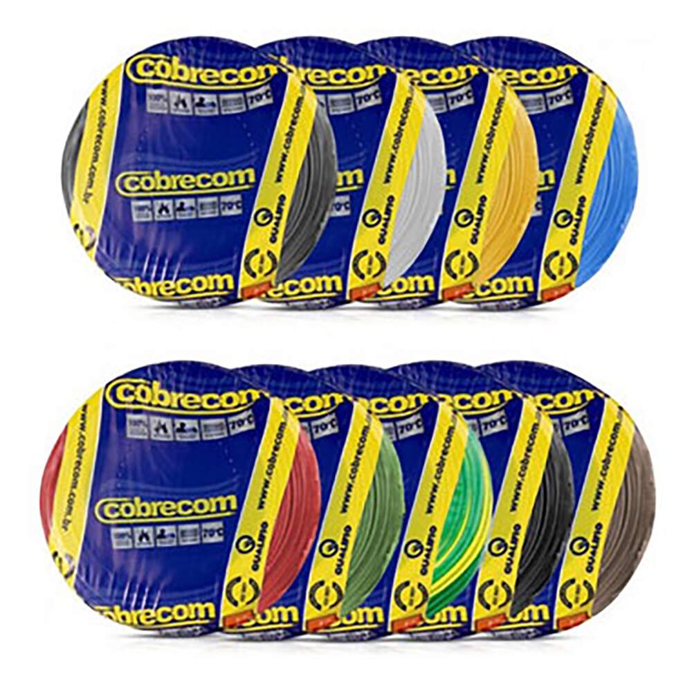 CABO FLEX 25.0MM 100MT AZL CORFIO