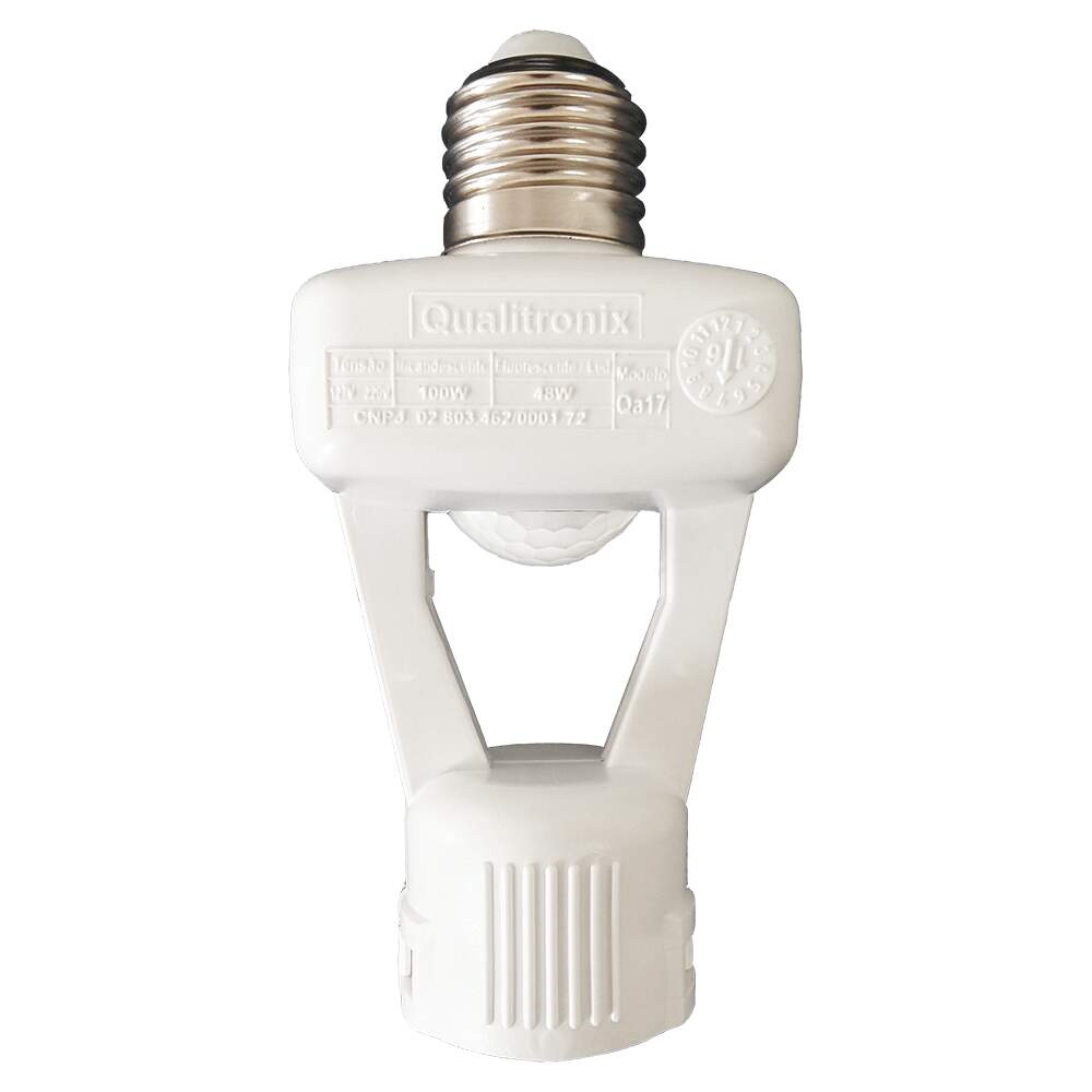 SENSOR PRESENCA C/SOQUETE E27 QUALITRONIX