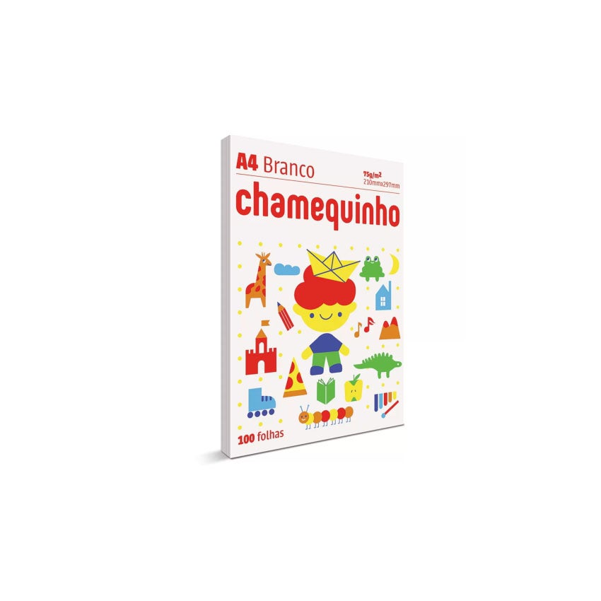 PAPEL A4 100 FLS CHAMEQUINHO BCO CHAMEX