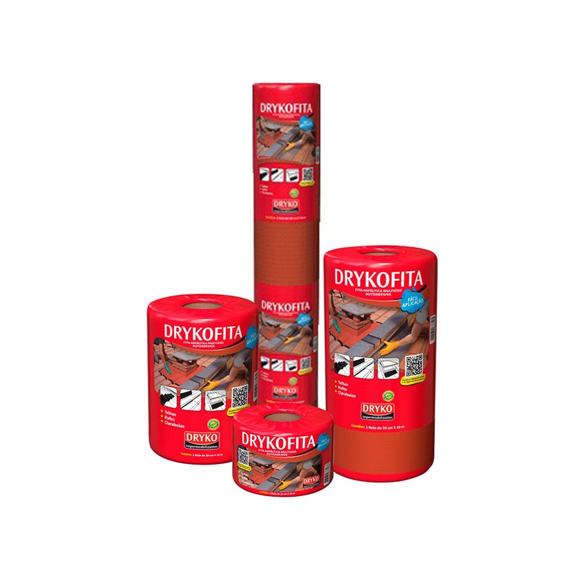 IMPERM FITA 015CM 10MT TERRACOTA DRYKO