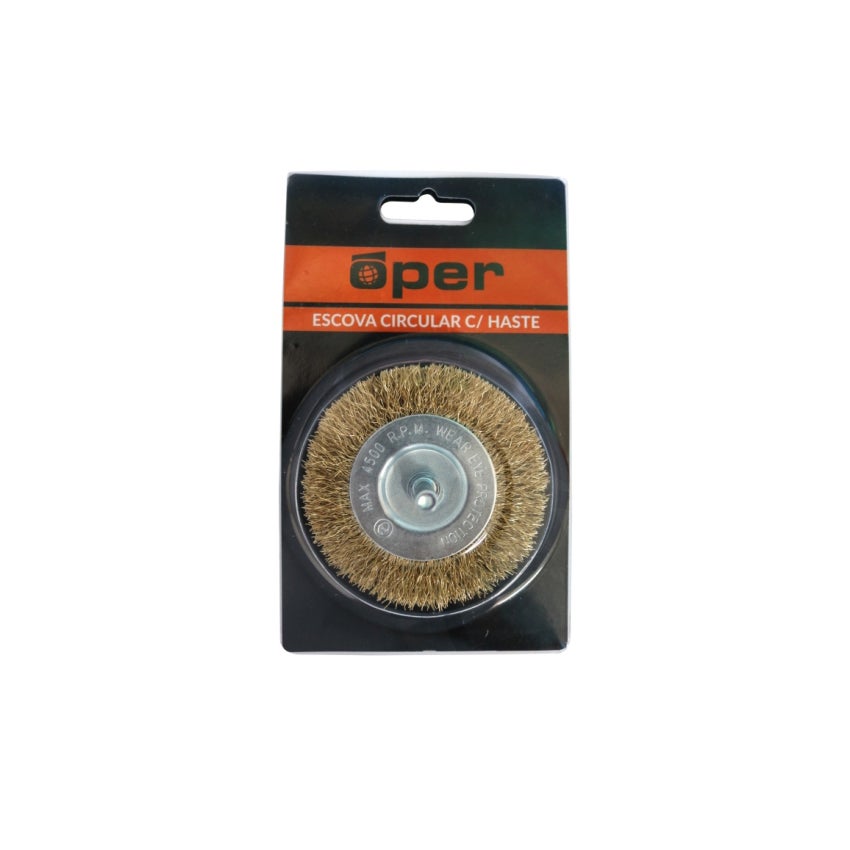 ESCOVA ACO CIRCULAR C/HASTE OPER