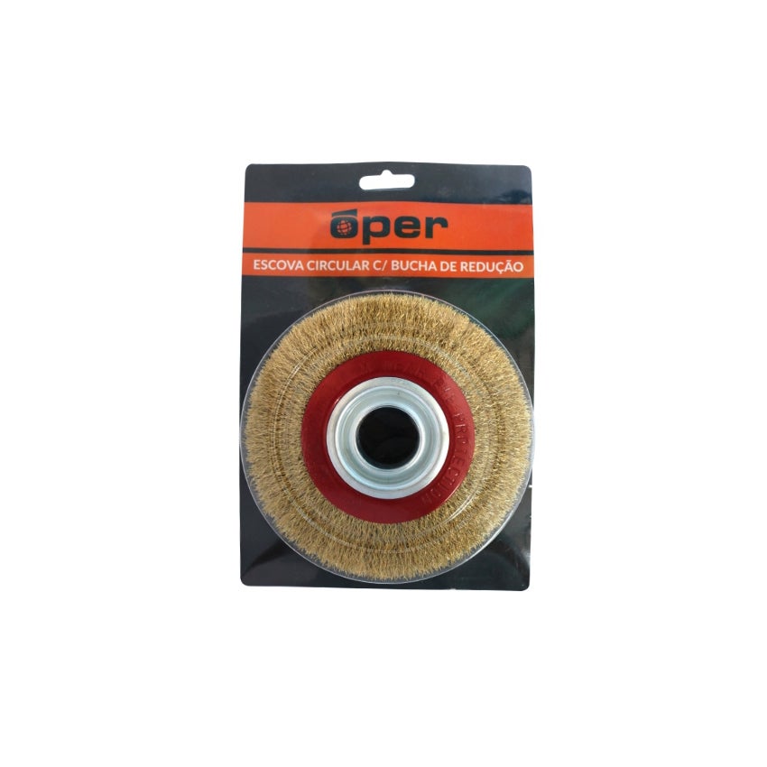 ESCOVA ACO CIRCULAR C/BUCHA REDUCAO OPER