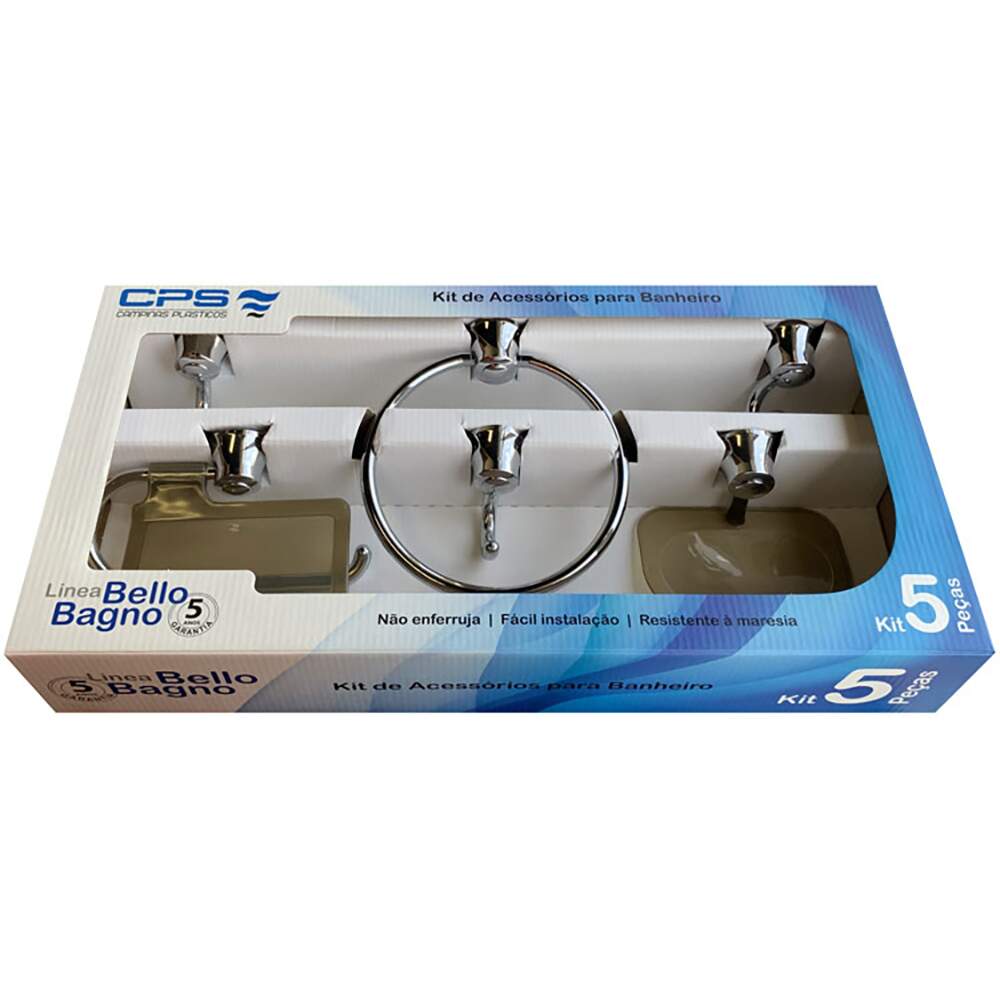 ACESSORIO BANHEIRO 5PCS ABS FUME BELLO BAGNO