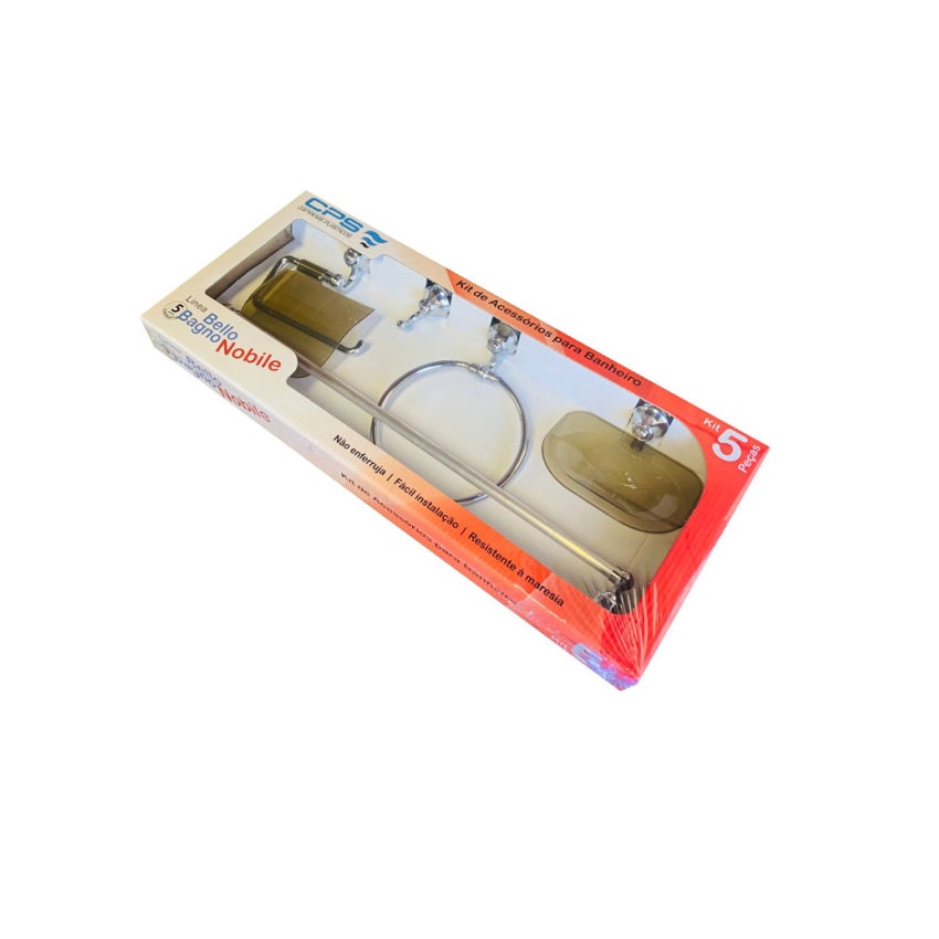 ACESSORIO BANHEIRO 5PCS ABS FUME NOBILE