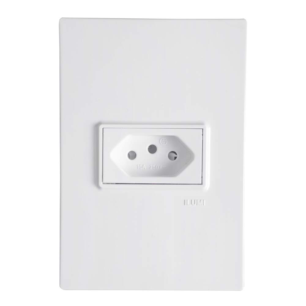 TOMADA SIMPLES 2X4 10A BCA VIVAZ ILUMI