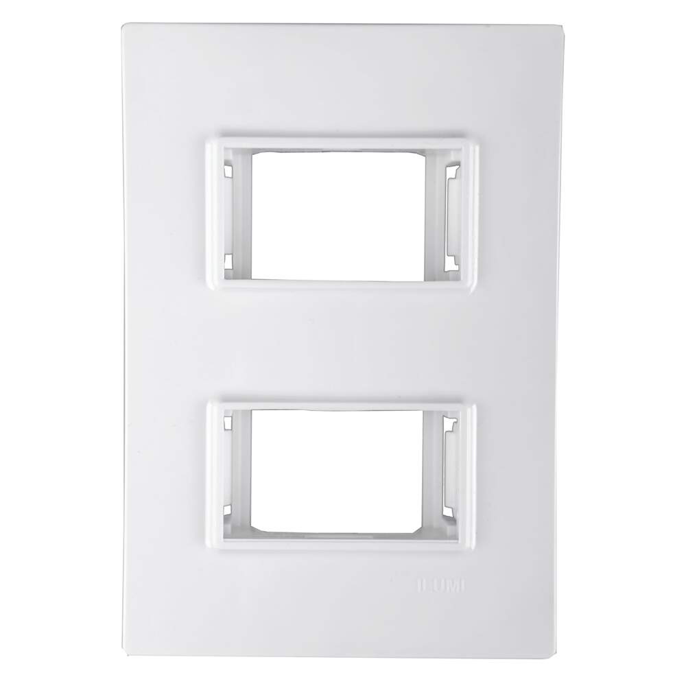 PLACA 2X4 C/SUP 02 MODULOS SEPARADOS VIVAZ ILUMI