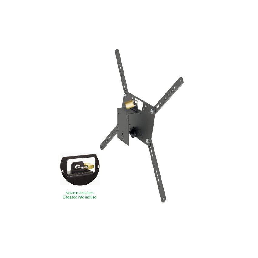 SUPORTE TV 14A56 PTO ANTIFURTO FIXO MULTIVISAO