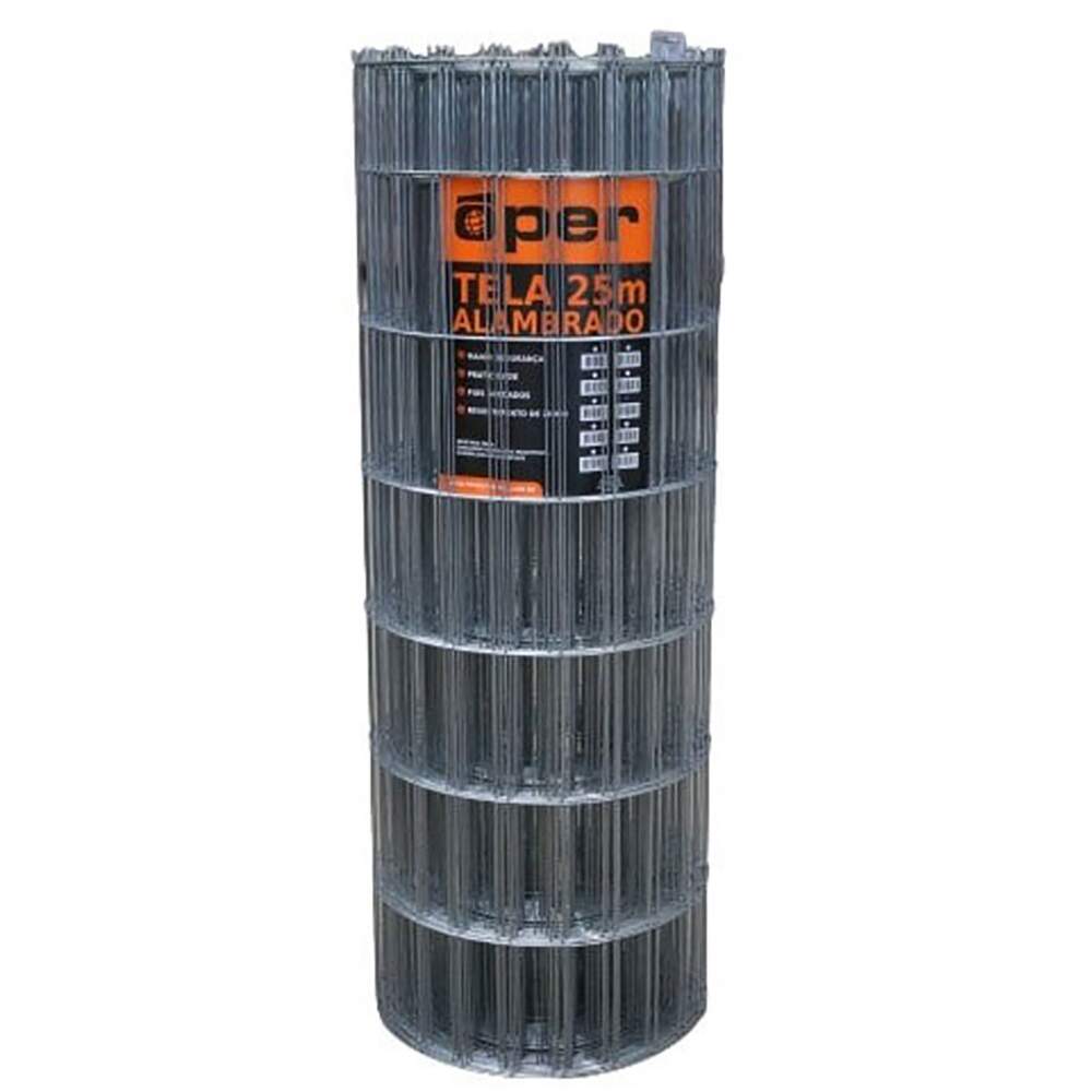 TELA SOLDADA 1.65MM 1.00X25MT 5.0X10CM OPER